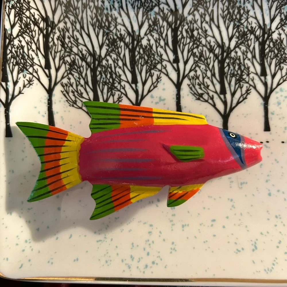 Vintage Tropical Fish Barrette